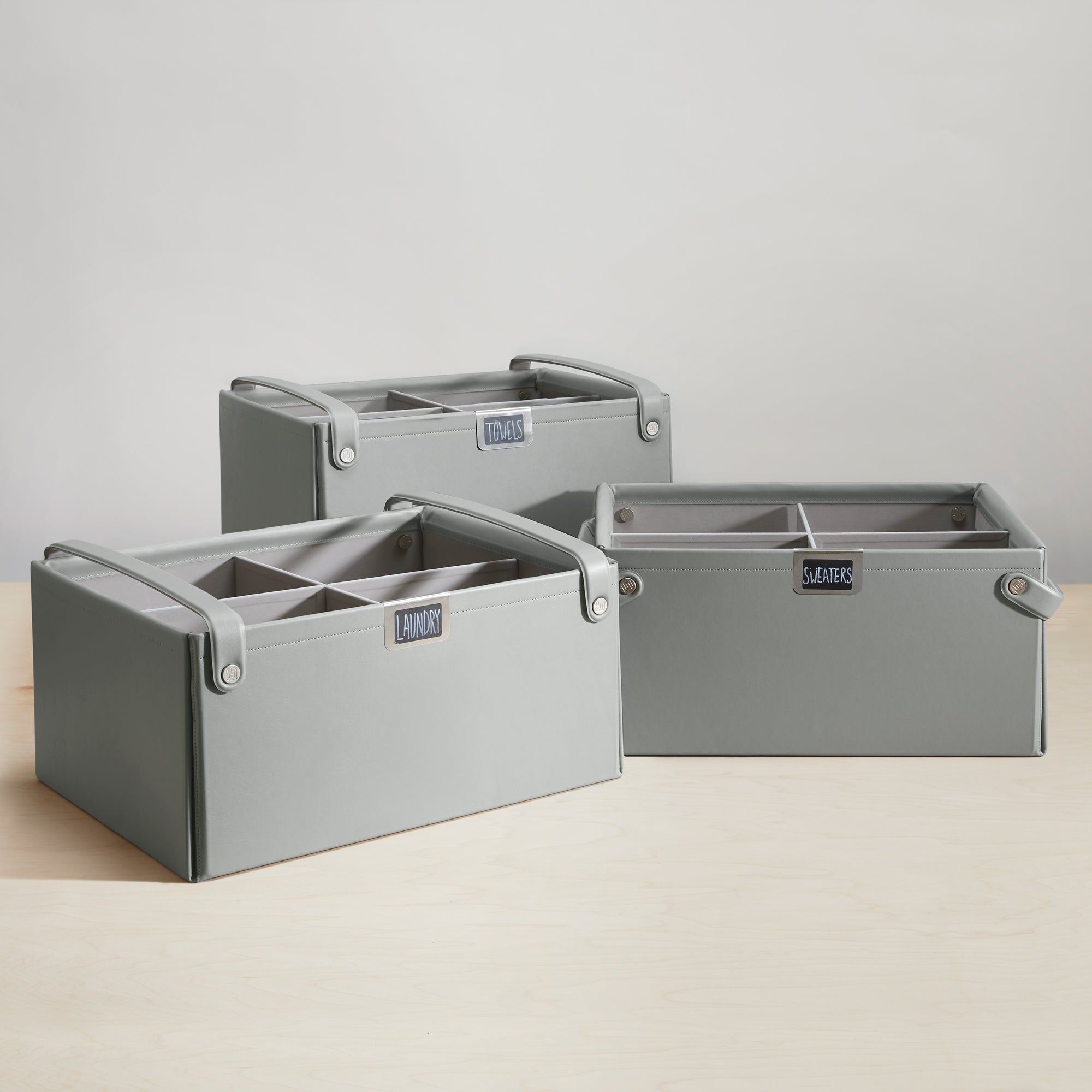 Folden Lane Collapsible Storage Bins, 3 Sizes, 4 Colors, Rectangle